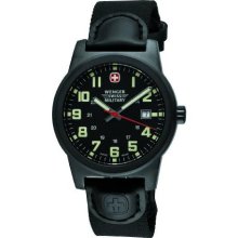 Wenger Swiss Military 72915 Men'S 72915 Classic Field Black Dial Canvas Leather Military Watch