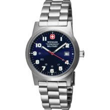 Wenger Swiss Military Men's 72908 Classic Field Blue Dial Steel Bracelet