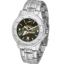 Western Michigan University Men's Stainless Steel Dress Watch