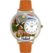 Whimsical watches wu1240007 holland tan leather and silvert - One Size