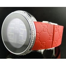 White Diamond Black I Gucci Digital Diamond Watch 5 Ct