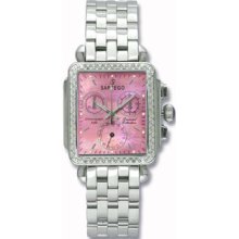 Women Sartego SDPP398S Diamond Chronograph Pink Mother Of Pearl