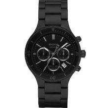 Women's black dkny ceramic chronograph watch ny8188