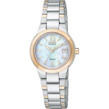 Womens Citizen Eco-Drive Silhouette Sport Watch in Stainless Steel with Rose Gold (EW1676-52D)