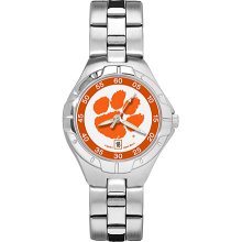 Womens Clemson University Watch - Stainless Steel Pro II Sport