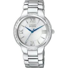 Women's Eco-Drive Stainless Steel Case and Bracelet Silver
