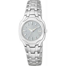 Women's Eco-Drive Stainless Steel Silhouette Silver Dial