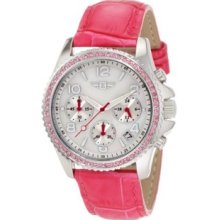 Women's IBI-10064-001 Chronograph Mother-Of-Pearl Dial Pink Leather