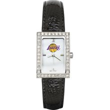 Womens Nascar #24 Jeff Gordon Watch with Black Leather Strap and CZ Accents
