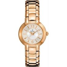 Women's Rose Gold Tone Stainless Steel Quartz White