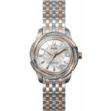 Women's Rose Two Tone Precisionist Brightwater Quartz Mother Of Pearl