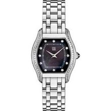 Women's Simone Black Dial with Diamonds Black Mother of