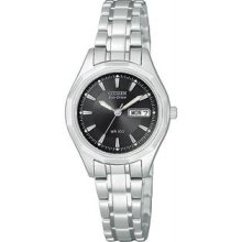 Women's Stainless Steel Eco-Drive Black