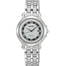 Women's Stainless Steel Premier Quartz Silver Dial Roman Numerals