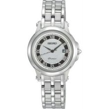 Women's Stainless Steel Premier Quartz Silver Dial Roman