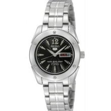 Women's Stainless Steel Seiko 5 Automatic Black