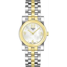 Women's Two Tone Stainless Steel Classi-T Mother Of Pearl Dial Quartz