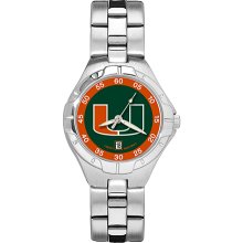 Womens University Of Miami Watch - Stainless Steel Pro II Sport