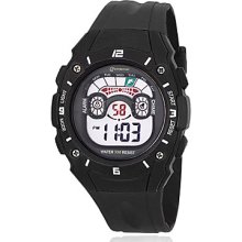 Women's Water Resistant PU Digital Automatic Casual Watches