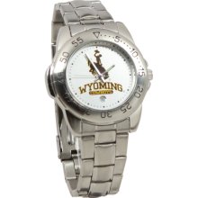 Wyoming Cowboys UW NCAA Mens Sports Steel Watch ...