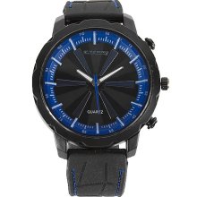 Zunammy Color Stitch Watch In Black