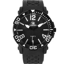 Zunammy Textured Band Watch In Black