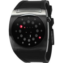 01theone Unisex L202r3 Lightmare Red Led Black Rubber Watch 01 The One