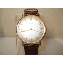 14 Karat Gold Men's Vintage Concord Automatic 17 Jewel Wristwatch