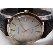 1950' Wittnauer Mens Swiss Made Automatic 10K Gold Watch