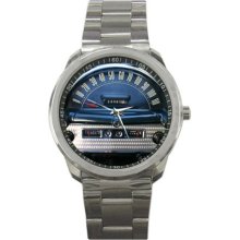 1954 Ford Mainline Ranch Wagon Speedometer Sport Metal Watch - Stainless Steel