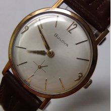 1964 Bulova Men's Swiss 17Jwl 10K Gold Ultra Thin Watch