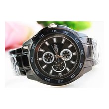 2012 Hot!Luxury Stainless Steel Quartz Stem-Winder Automatic Wrist Watch Unisex Watch for men 8197 - Sku# SMT557465479