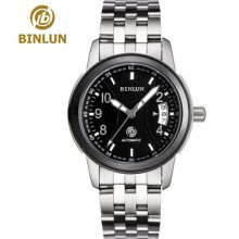 2013 Men's Automatic Mechanical Sapphire Crystal Watches Stick Number Marks