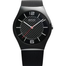 32039-449 Bering Time Mens Ceramic Mesh Band Watch 32039-449 Bering Time Mens Ceramic Mesh Band Watch
