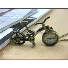3pcs/lot Quartz Pocket Watch Necklace Watch Brass Quality Warranty B