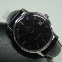 60's Omega Seamaster Manual Wind Black Dial Date Cal:613 Man's