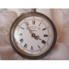 A Wonder Of Swiss Pocket Watch Brand Roskopf - Blackjack,dating 1890,running