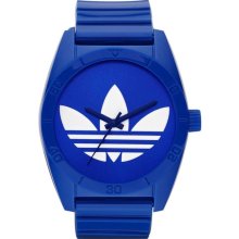 Adidas Mens Originals Analog Polyurethane Watch - Blue Resin Strap - Blue Dial - ADH2656