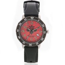 Affliction - STEEL/RED LADIES WATCH by Affliction, OS