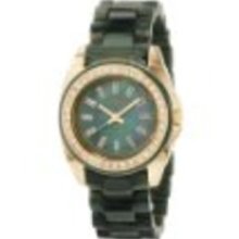 AK Anne Klein Women's 10/9668OMOG Swarovski Crystal Accented Green