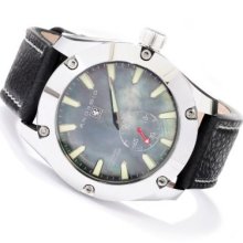 Android Men's Antigravity Limited Edition Jumping Hour Automatic Leather Strap Watch