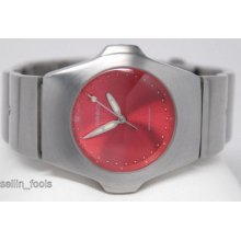 Android Men's Chronograph Analog Quartz Watch On Bracelet With Red Face Lqqk