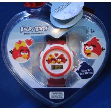 Angry Birds Feelin' Fly Lcd Digital Watch Valentines Easter Love Heart