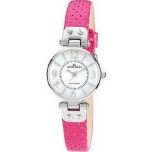 Anne Klein 9889mpma Women's Magenta Perforated Leather Strap
