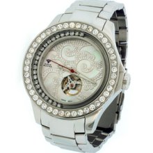 Aqua Master Diamond Skeleton Automatic Swiss Movement Mens Watch 7.50 Ct. W-211