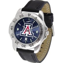 Arizona Wildcats Sport AnoChrome Men's Watch with Leather Band