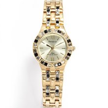 Armitron Gold Tone Crystal Watch - Made With Elements - 75