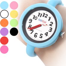 Assorted Colors Unisex Jelly Style Wrist Silicone Analog Quartz Watch