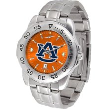 Auburn Tigers Sport steel band Anochrome Dial Watch mens/ladies