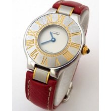 Authentic Ladies Cartier Must De 21 Watch. Great Condition A Cartier Classic.